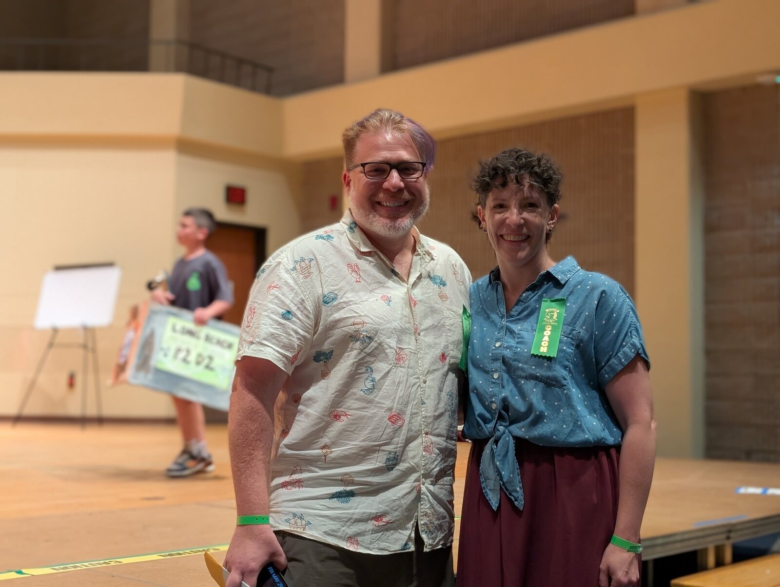 David Felfoldi and Jennifer Muserallo at the 2026 Odyssey of the Mind World Finals